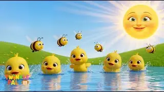 Five Little Ducks and the Busy Bees 🐥🐝 | Fun 3D Animation Song for Kids