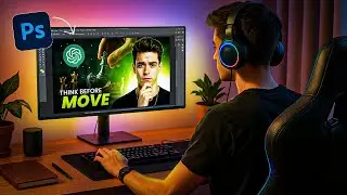 Thumbnail Design with Ai images in Adobe Photoshop for beginners | Class 02