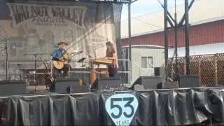 Karen Ashbrook and Paul Oorts at the 53rd Walnut Valley Festival 9-20-25
