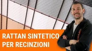 Rattan sintetico. Schermatura totale a strisce o a telo