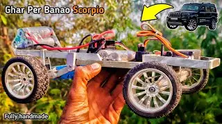 I Build a Mini Rc Scorpio Classic car using pvc pipe 🔥 Handmade Scorpio car 