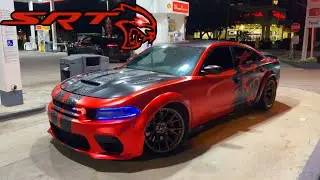 HELLCAT CUTTING UP AT 2AM IN MIAMI TRAFFIC WITH 900HP M8 COMP POV/360 Camera view