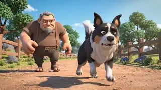 The Old Man Trained His Dog to Herd Sheep and Chase Wolves