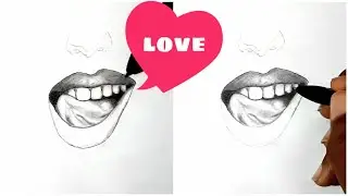 Draw Girl Mouth|Drawing♧) How to draw a lips