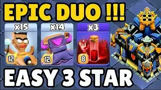BEST TH17 ATTACK STRATEGY ~ RAM RIDER + COOKIE + SKELETON SPELL NO MERCY AT TH17 ~ CLASH OF CLANS