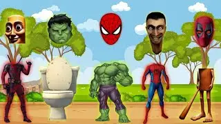 #TEBAKGAMBAR SUP3R HEROES | DEADPOOL, SKIBIDI TOILET, HULK, SPIDERMAN, TUNGTUNGTUNG SAHUR 