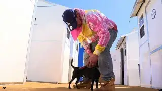 Tiny home village houses homeless in Los Angeles