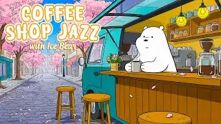 Cozy Winter Coffee Shop with Ice Bear ☕ Warm Treats, Snowy Streets & Soft Jazz to Relax
