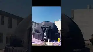 Inflatable planetarium tent