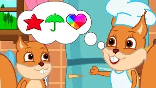 Bridie Squirrel in English - Making Sugar Cookies Cartoon for Kids