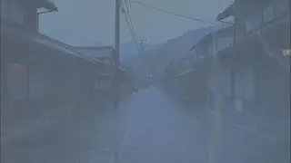 🌧️😴 Peaceful Escape Rain White Noise on Foggy Street for Stress Relief & Full Night Sleep Now 😴