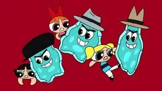 My Drawing of the Powerpuff Girls Stuck to the Amoeba Boys from &ldquo;Whoop*** Stew!: A Sticky Situation&rdquo;