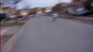 ollie over recycling bin!
