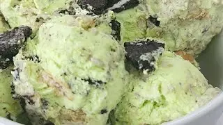 Oreo tea biscuit ice cream.|recette de glace aux biscuits.