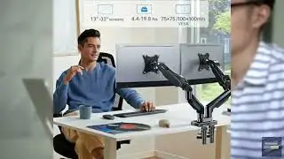 Review - HUANUO Dual Monitor Stand - Full Adjustable Monitor Desk Mount Swivel Vesa Brack