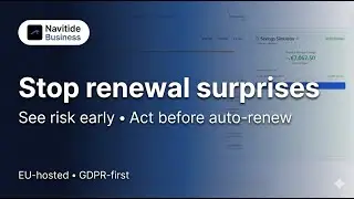 Navitide Business &mdash; Stop SaaS Renewal Surprises (30s)