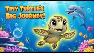 Tiny Turtle&rsquo;s Big Journey 🐢 | Moral Story for Kids| Animal Boss