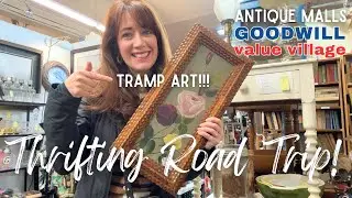 THRIFTING ROAD TRIP! | Goodwill, Value Village, Antique Mall Shopping!