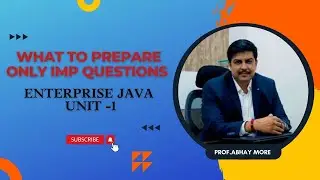 Enterprise Java Important Questions Unit -1 TYBSC IT Sem-5 | How to Prepare For Exam