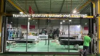 Hot sell popular aluminum panoramic sliding glass patio door testing#doors #slidingdoor #glassdoor 