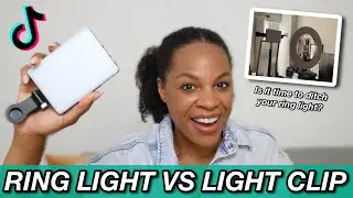 portable LIGHT CLIP vs RING LIGHT | if you&rsquo;re a CONTENT CREATOR, watch this let's compare