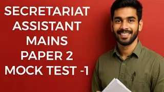 Secretariat assistant mains paper 2 mock test 1- Kerala PSC exams 