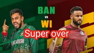 Bangladesh vs West Indies Super Over | Last Ball Finish Cricket Highlight | Sports world news