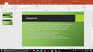 SQL Part 4 : Subqueries