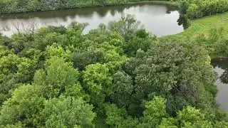 Big Woods Lake ravine stabilization flyover August 6, 2025.