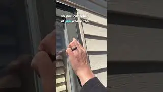 Identifying Hail Spatter around Windows #roofing #shorts