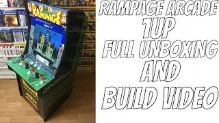 RAMPAGE ARCADE 1 UP FULL UNBOXING AND BUILD