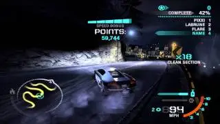NFS Carbon Gold Canyon Drift Challenge  2.4 Million Murcielago