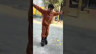 Day 2 of our training skating 🛼 chalna sikhe 👍