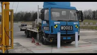 K4/M30 Shallow Foundation Fixed Bollard (Model S4-125) crash test at HORIBA MIRA, UK.