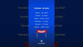Spanska verb i presens | TERMINAR 31