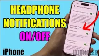 Как включить/отключить уведомления о новых звонках в наушниках на iPhone
