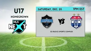 U17 MLS Next | Miami Futbol Academy @ Tampa Bay United | League game away