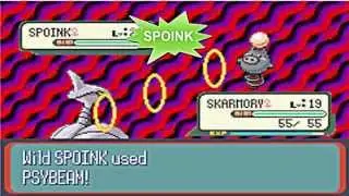 Where to Capture-Catch SPOINK in pokemon SAPPHIRE, RUBY, EMERALD
