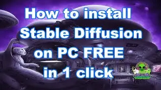 STABE DIFFUSION How to install on PC FREE in 1 click AI Text to Prompt drawing generator APP