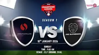 GROUP SATELLITE  VS MJNS SUPREMOS | JFSE CHAMPIONS LEAGUE T20 SEASON 1