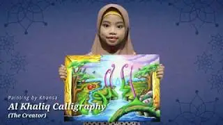 Melukis Kaligrafi Kontemporer AL KHALIQ 