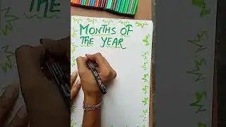 Months of the year drawing | 2022 | Months of the Year Song #shorts