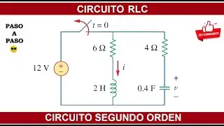 ✅ Solución Problema 8.1 Alexander Sadiku ✅ Circuito RLC
