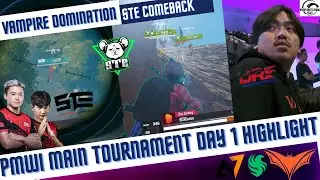 PMWI Main Tournament Day 1 Highlight 2023 | Vampire DRS STE Alpha 7