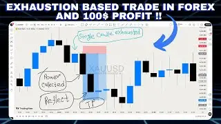 👉Exhaustion based Trade in FOREX and 100$ Profit ✅| CANDLE PHILOSOPHY | Power Concept in FOREX ✅