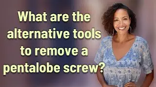 What are the alternative tools to remove a pentalobe screw?