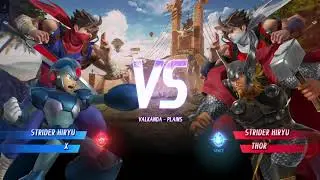 Marvel Vs. Capcom Infinite (Strider Hiryu/X) Vs (Strider Hiryu/Thor)