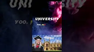 University pronunciation | #shorts #youtubeshorts #english #pronounce