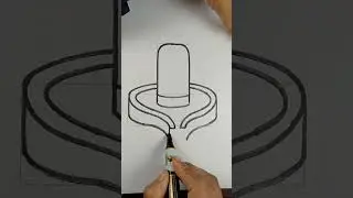 How to draw Shiva linga easy step by step.. #shorts