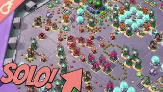 I SOLOED THIS MEGA CRAB BASE!! Boom Beach High Level Stage Takedowns!